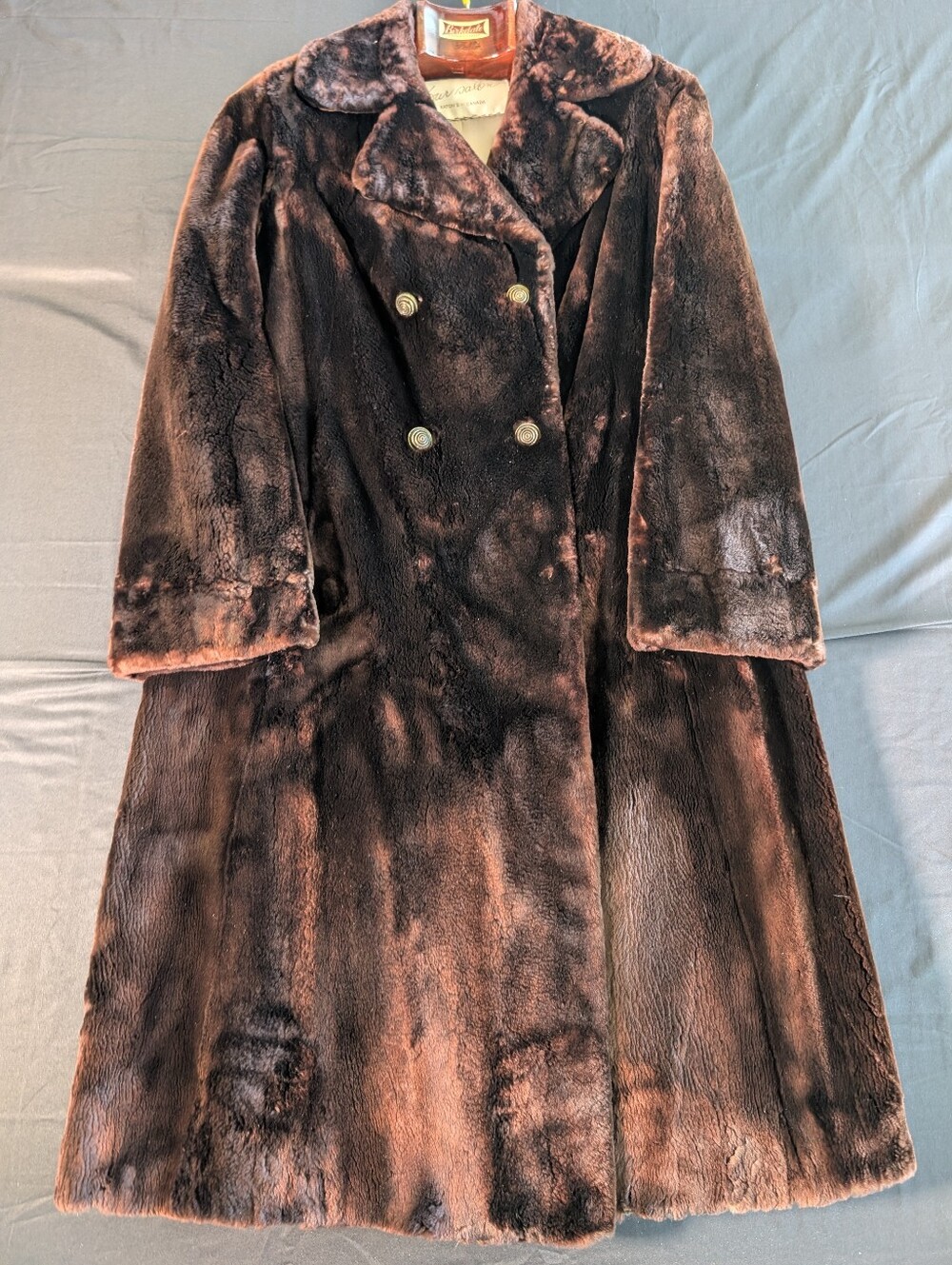 Vintage 1950s/60s Matara Alaska Fur Seal Long Coat Eaton’s Fur Salon